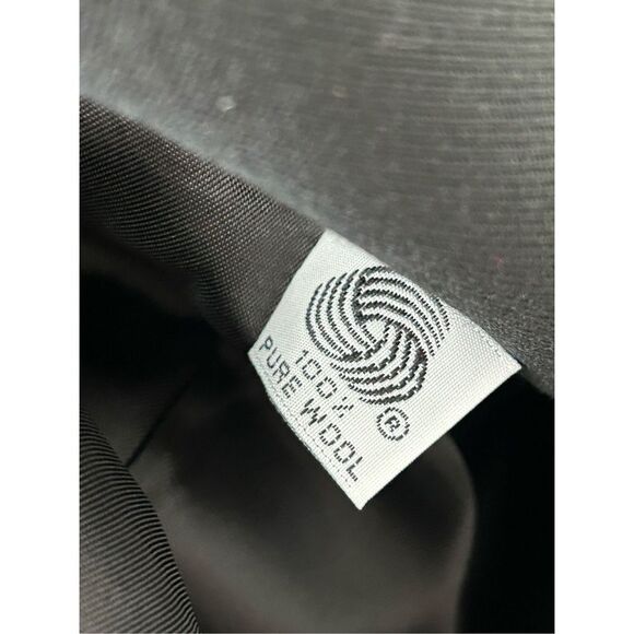 Lauren Ralph Lauren Wool Skirt Suit Set Faux Fur Collar Wool Blazer & Skirt Blac - Picture 10 of 11